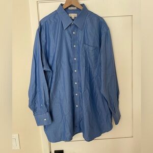 John W. Nordstrom Blue Herringbone Shirt